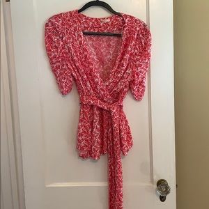 link and white blouse